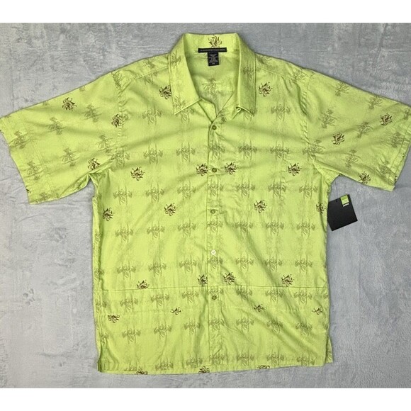 Le Jean De Marithe Francois Girbaud Men’s Size XXL Breezer Shirt Key Lime - Picture 1 of 8